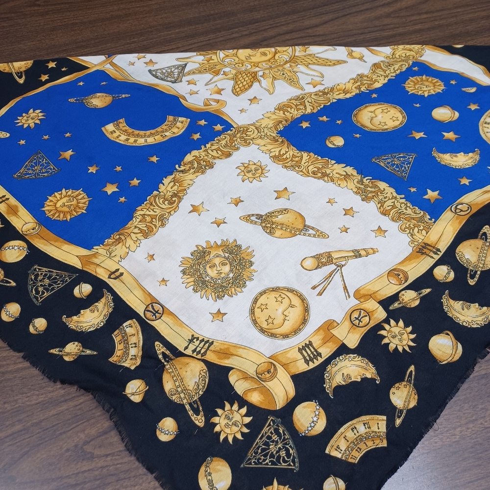 Sun & Moon Celestial Pareo Scarf - LARGE - Picture 6 of 10